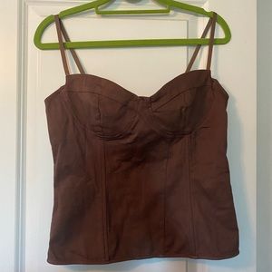 Princess Polly brown corset “Everson” style